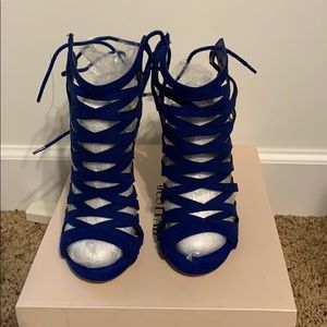 Cobalt high heels